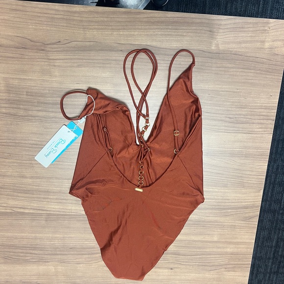 Rust Beach Bunny One Piece - Picture 2 of 3